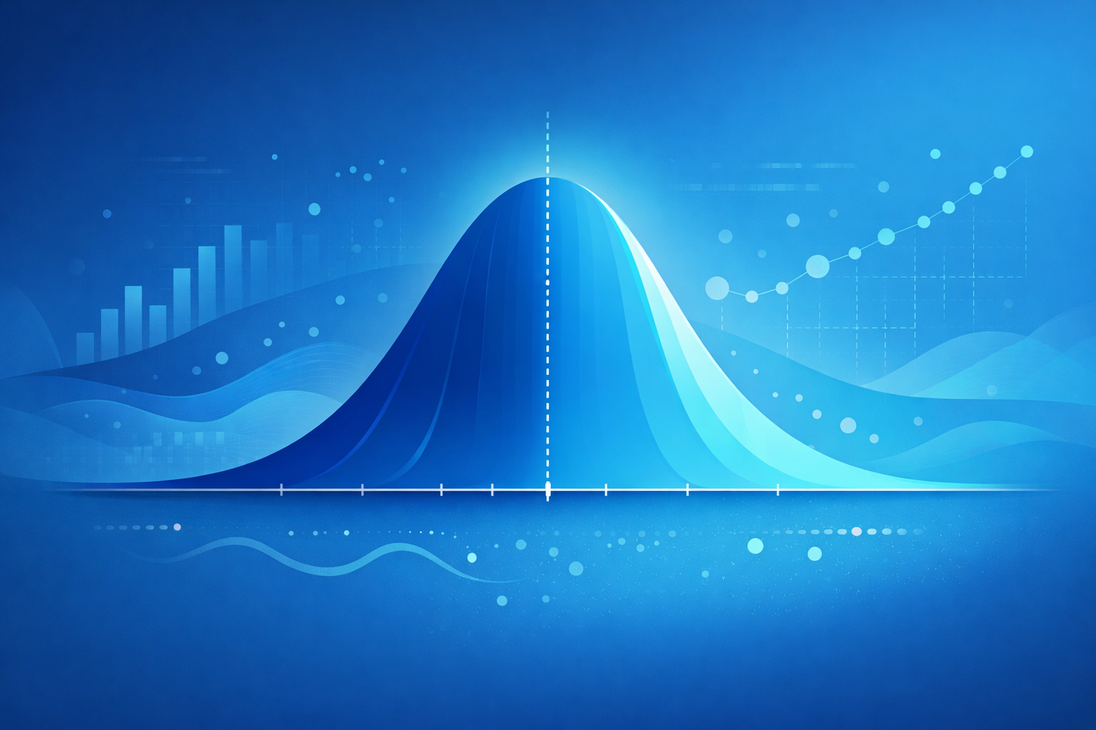 Online tutoring in statistics with a normal distribution illustration